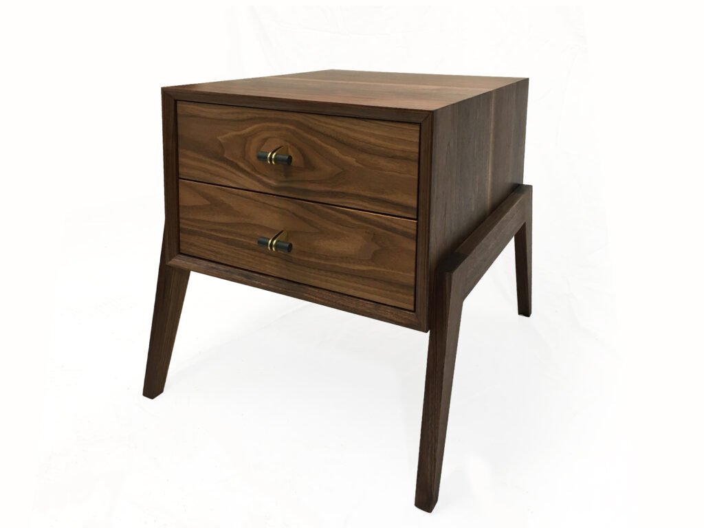 Modern Walnut Night Stand